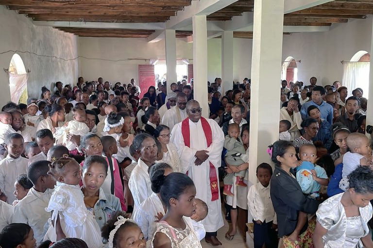 Bishop makes historic visit to Madagascar