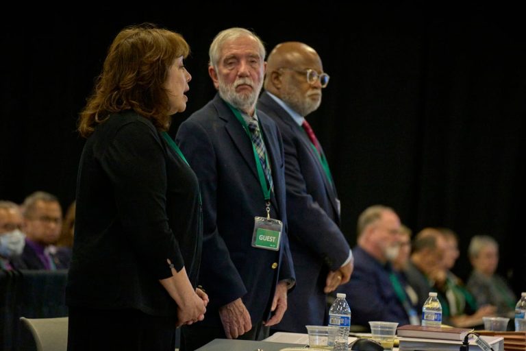 Trial of United Methodist bishop gets underway