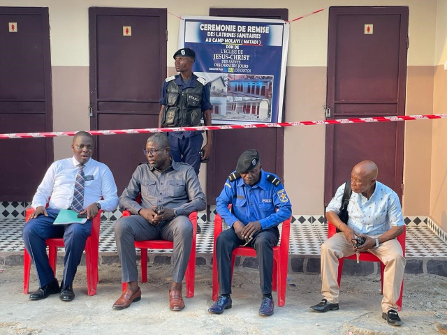 Church Donates New Toilet Facilities to Police Camp in Matadi, DR Congo