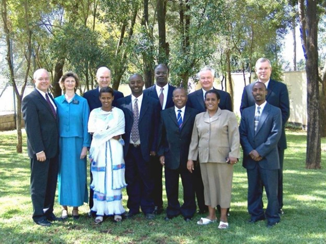 Africa Central Area President Ian Ardern Instructs Missionaries and Youth in Ad